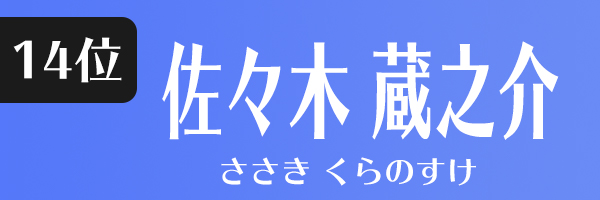 佐々木蔵之介