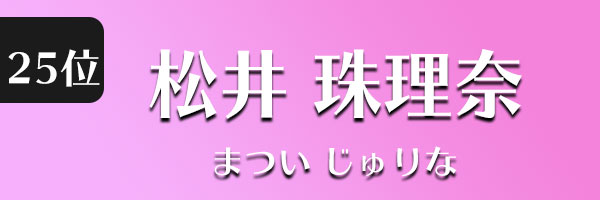 松井珠理奈