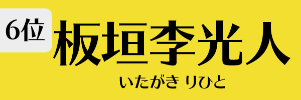 6位：板垣李光人