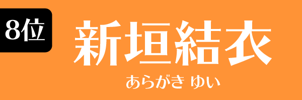 8位：新垣結衣