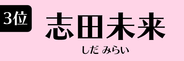 3位：志田未来