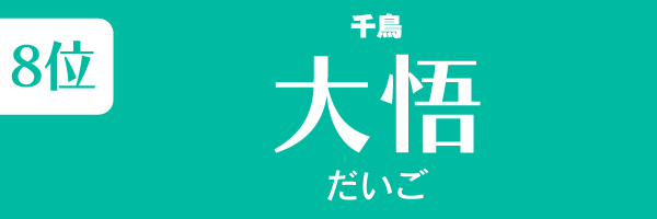 第8位　大悟（千鳥）