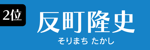 2位：反町隆史
