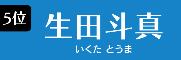 5位：生田斗真