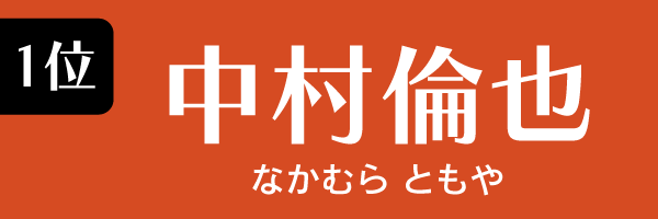 1位：中村倫也