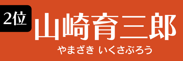 2位：山崎育三郎