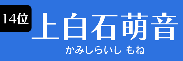 14位：上白石萌音