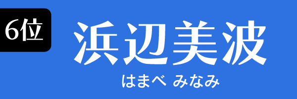 6位：浜辺美波