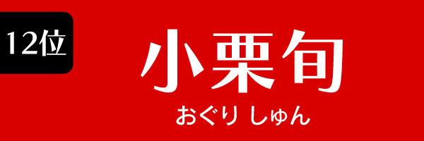 12位：小栗旬