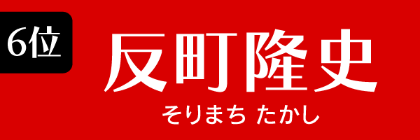 6位：反町隆史