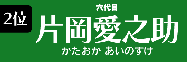 2位：片岡愛之助