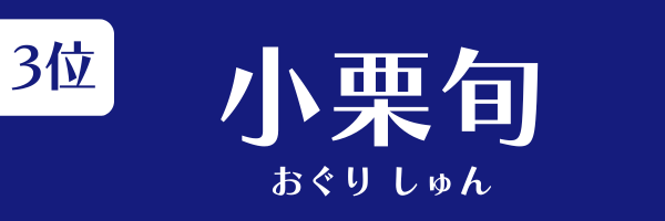 3位：小栗旬