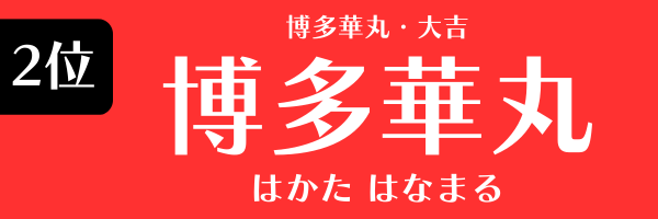 2位：博多華丸（博多華丸・大吉）