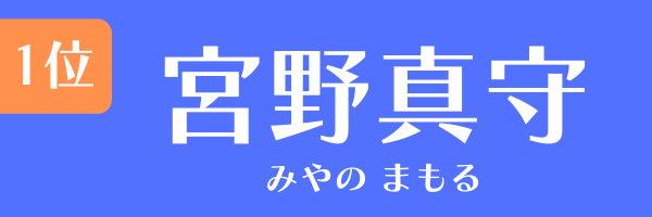 1位：宮野真守