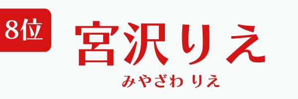 8位：宮沢りえ
