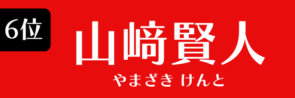 6位：山﨑賢人