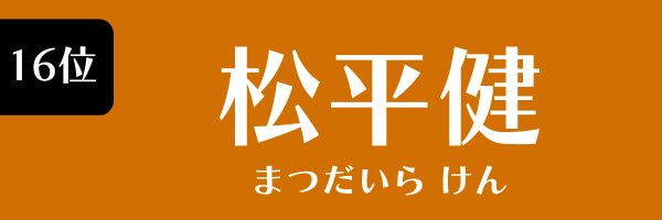 16位：松平健