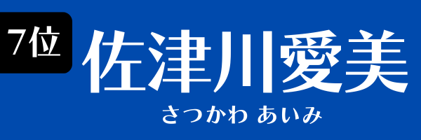 7位：佐津川愛美